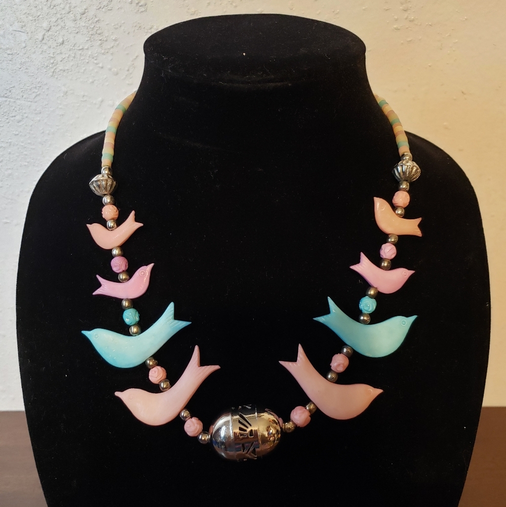 Vintage Native American Zuni Necklace - Picture 2 of 6